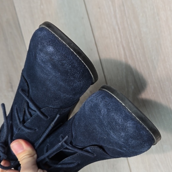 Vionic Women Andi Suede Ankle Heels Boots Lace Up shoes sz 6 - Picture 4 of 13